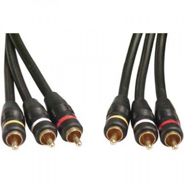 Kabel komposit Video och ljud 3xRCA