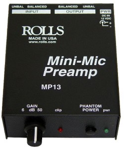 Rolls MP13 Mini-Mic Preamp